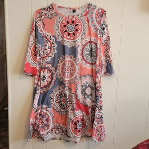 Mandolin tunic dress large